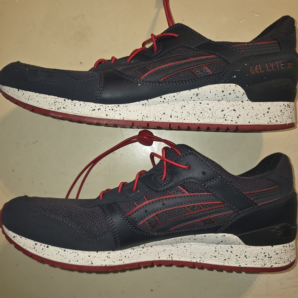 ASICS Gel Lyte III Black and Red Men's Shoes